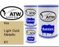 Preview: Kia, Light Gold Metallic, 6Y: 500ml Lackdose + 500ml Klarlack + 250ml Härter - Set, von ATW Autoteile West.